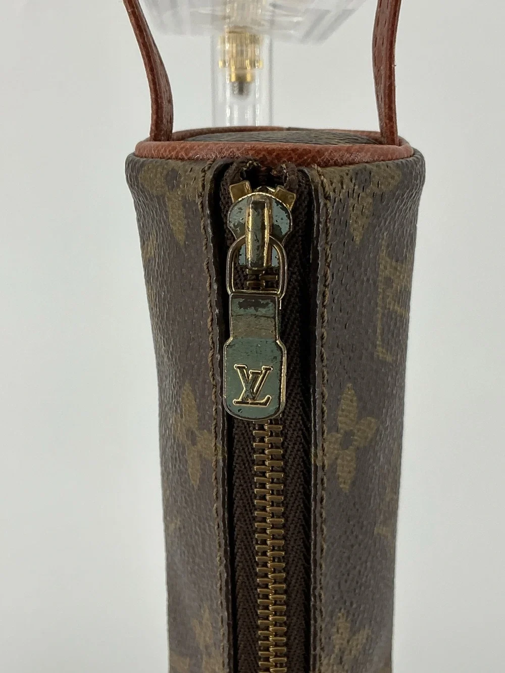 Louis Vuitton Monogram Golf Ball Holder Brown